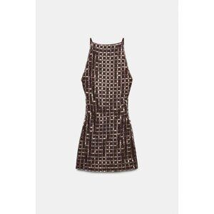 ZARA SPARKLY MESH SHORT DRESS
